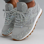 Paisley | Glitter Sneakers with Serrated Sole
