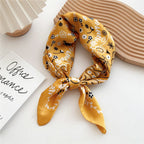 Ruby | Square Satin Scarf with Diamond Print