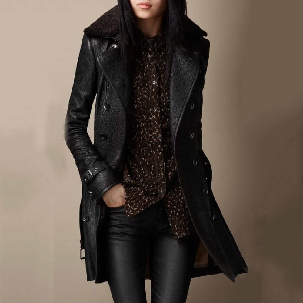 Remi | Double-Breasted Coat with Oversized Collar