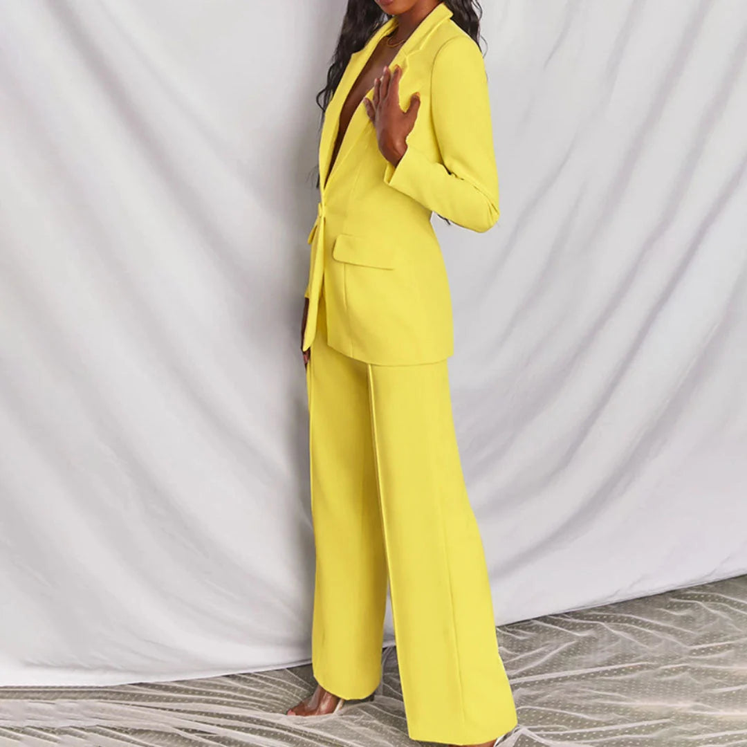 Jennifer | Blazer and Wide-Leg Pant Set
