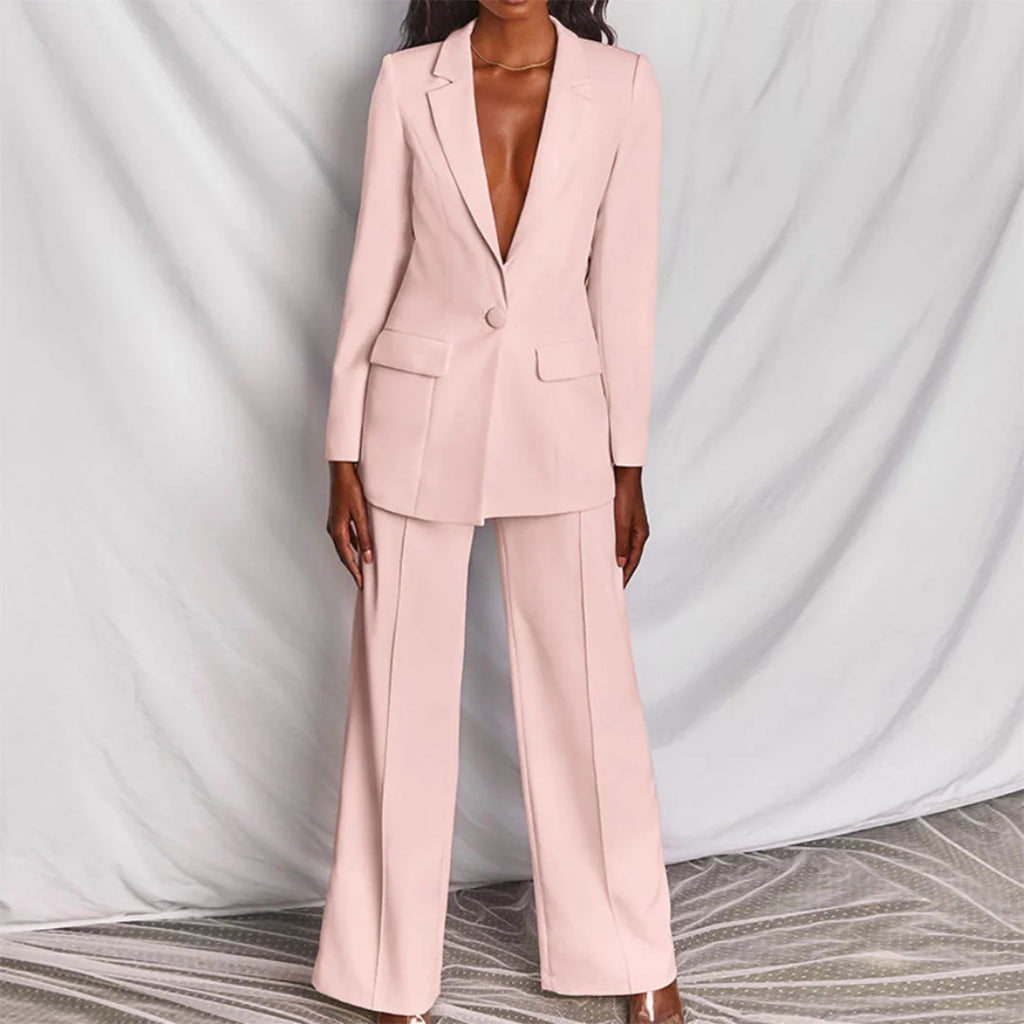 Jennifer | Blazer and Wide-Leg Pant Set