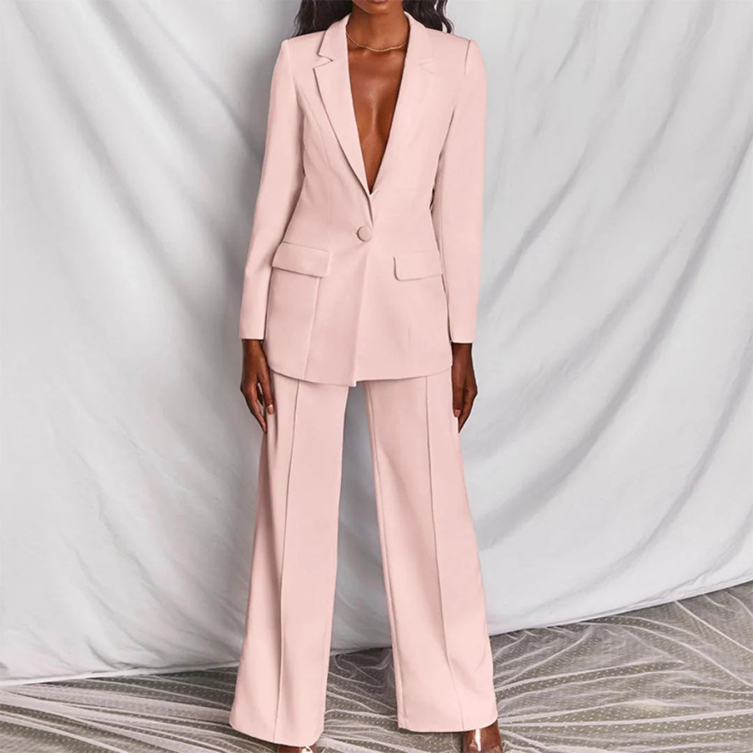 Jennifer | Blazer and Wide-Leg Pant Set