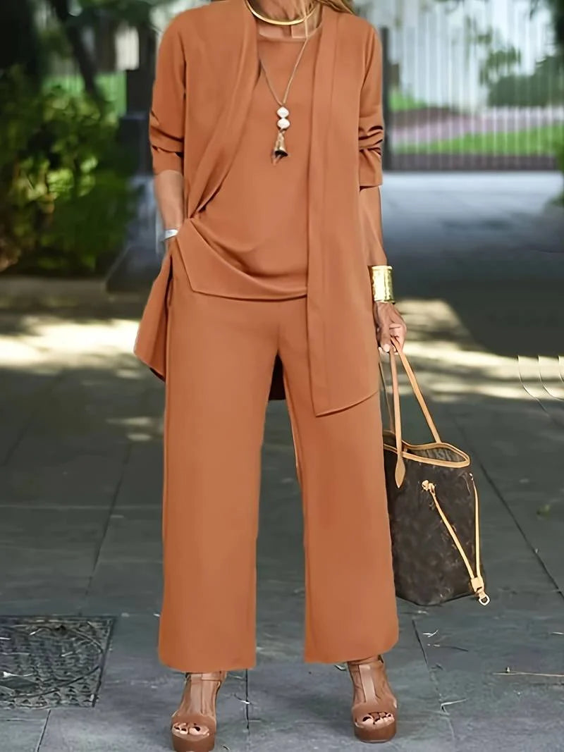 Leighton | Three-Piece Cardigan and Pant Set