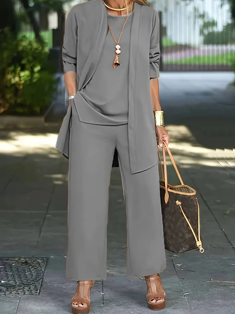 Leighton | Three-Piece Cardigan and Pant Set