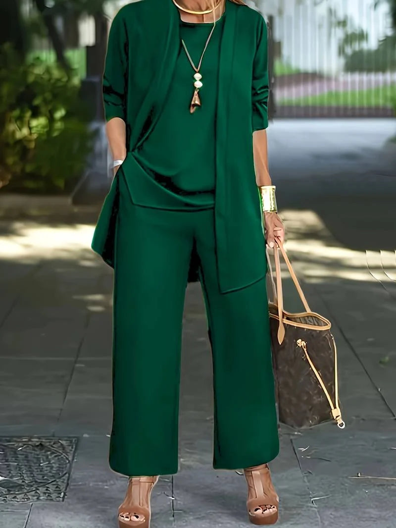 Leighton | Three-Piece Cardigan and Pant Set