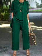 Leighton | Three-Piece Cardigan and Pant Set