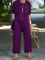 Leighton | Three-Piece Cardigan and Pant Set