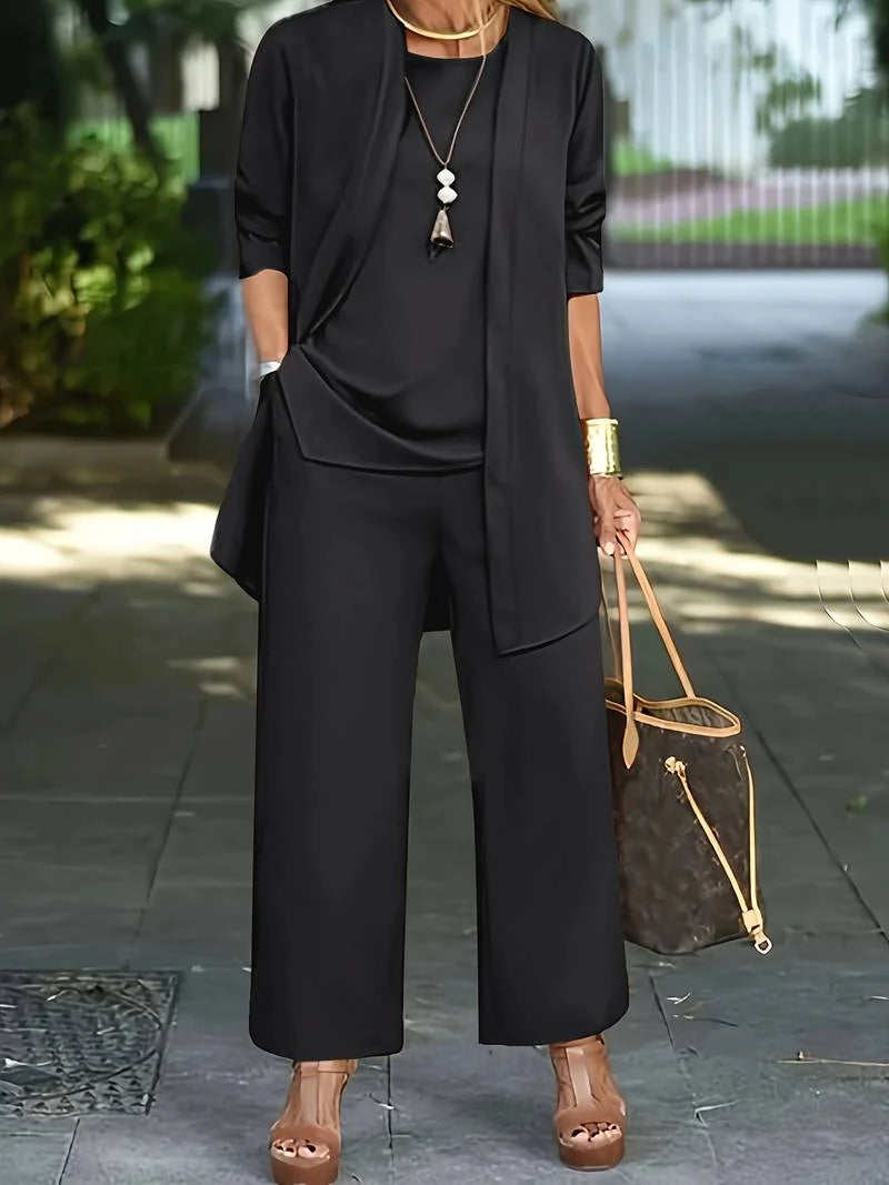 Leighton | Three-Piece Cardigan and Pant Set