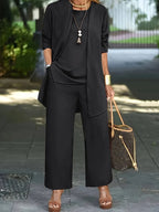 Leighton | Three-Piece Cardigan and Pant Set