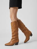 Francesca | Knee-High Studded Cowboy Boots
