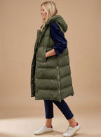 Haven | Hooded Quilted Vest with Side Zipper