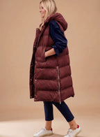 Haven | Hooded Quilted Vest with Side Zipper