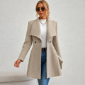 Georgia | Double-Breasted A-Line Overcoat with Lapels