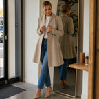 Georgia | Double-Breasted A-Line Overcoat with Lapels