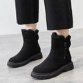 Malia | Faux-Fur Lined Ankle Boots with Side Zipper
