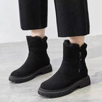 Malia | Faux-Fur Lined Ankle Boots with Side Zipper