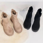 Malia | Faux-Fur Lined Ankle Boots with Side Zipper