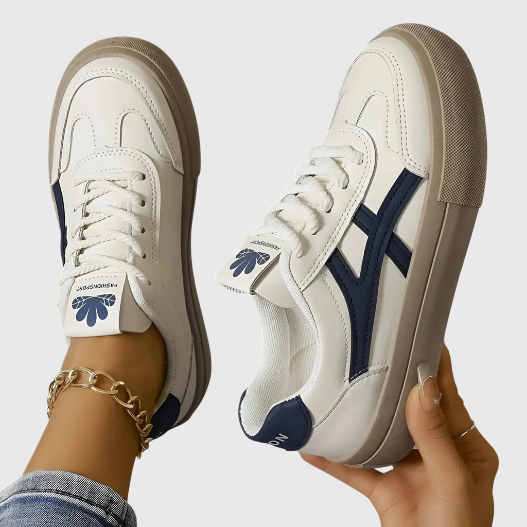 Marlene | Low-Top Platform Sneakers with Side Stripe