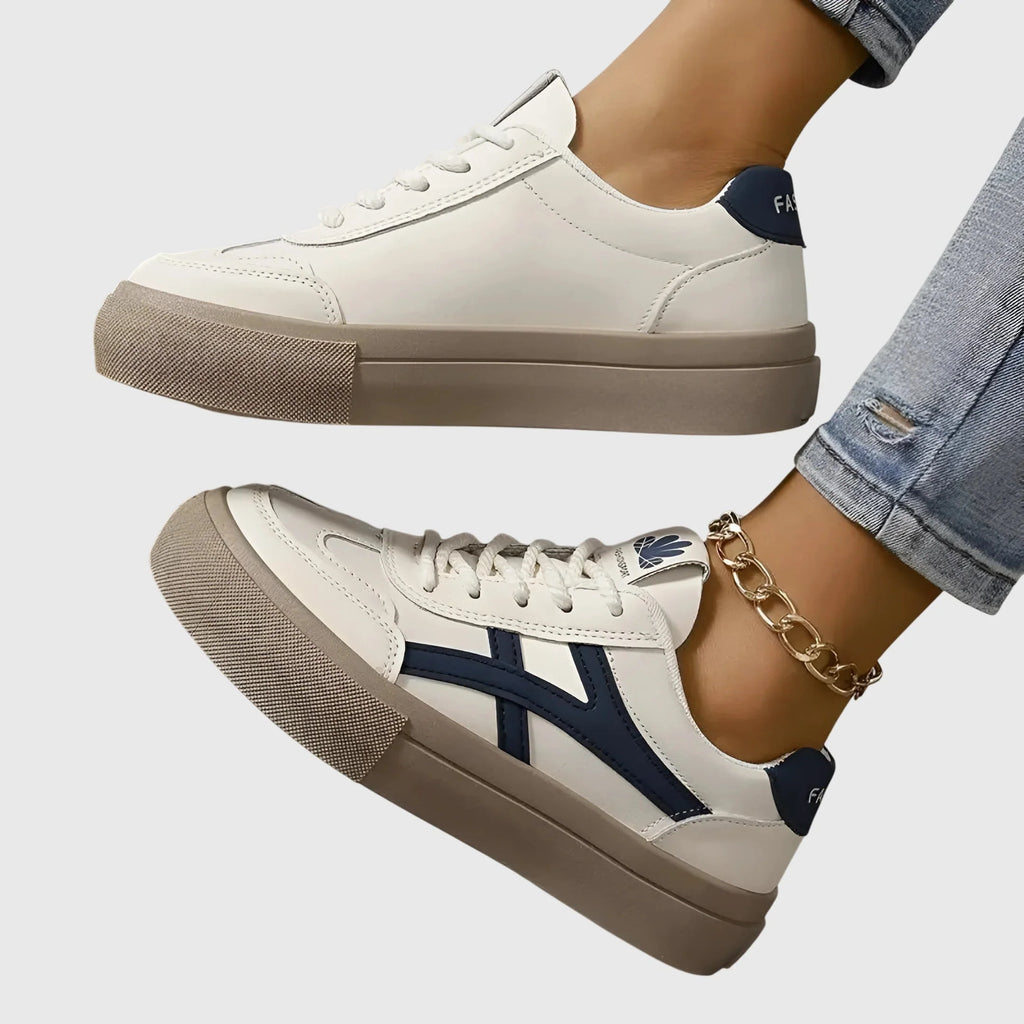 Marlene | Low-Top Platform Sneakers with Side Stripe