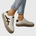 Marlene | Low-Top Platform Sneakers with Side Stripe
