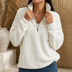 Katherine | Quarter-Zip Sweater with Drop Shoulders