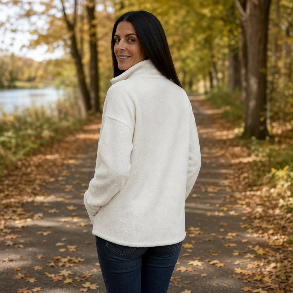 Katherine | Quarter-Zip Sweater with Drop Shoulders