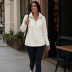 Katherine | Quarter-Zip Sweater with Drop Shoulders