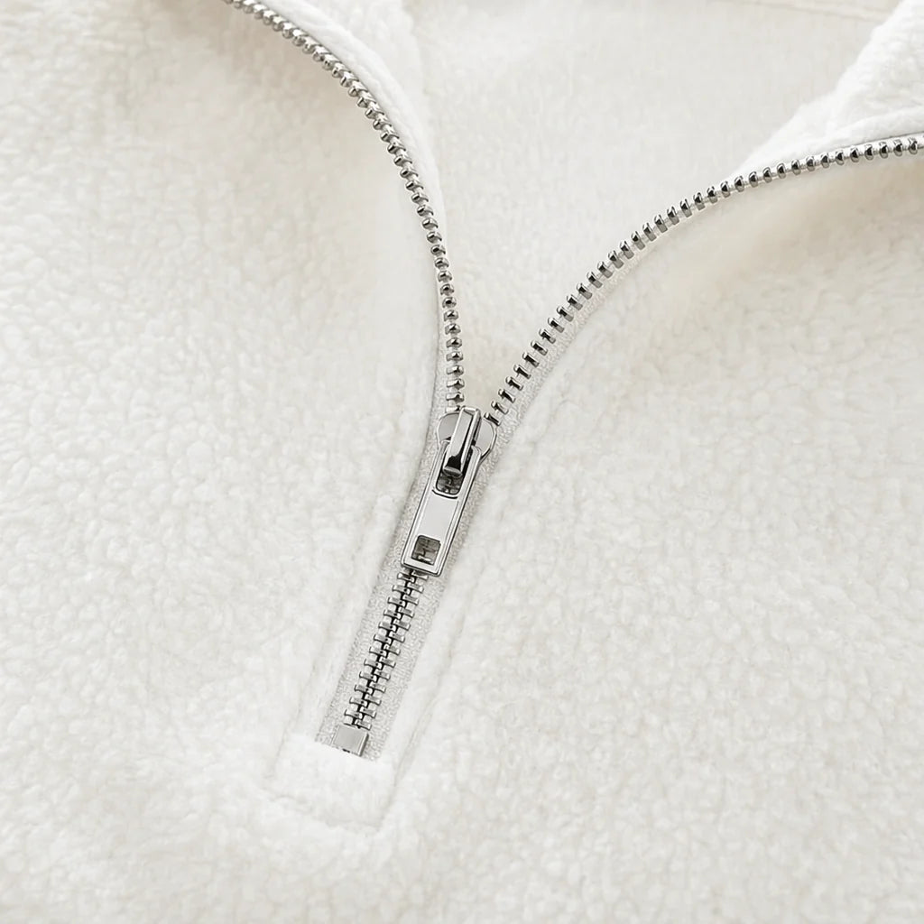 Katherine | Quarter-Zip Sweater with Drop Shoulders