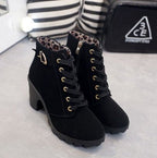 Lillian | Block Heel Platform Ankle Boots