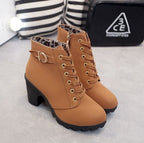 Lillian | Block Heel Platform Ankle Boots