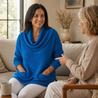 Everelle Tunic Sweater | Long-Sleeve, Built-In Cowl Neck 2