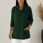 Everelle Tunic Sweater | Long-Sleeve, Built-In Cowl Neck 8