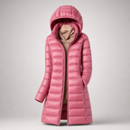Helene | Quilted Long Hooded Puffer Jacket
