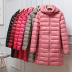 Helene | Quilted Long Hooded Puffer Jacket