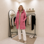 Helene | Quilted Long Hooded Puffer Jacket