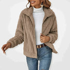 Jacqueline | Soft Fleece Cardigan with Zipper