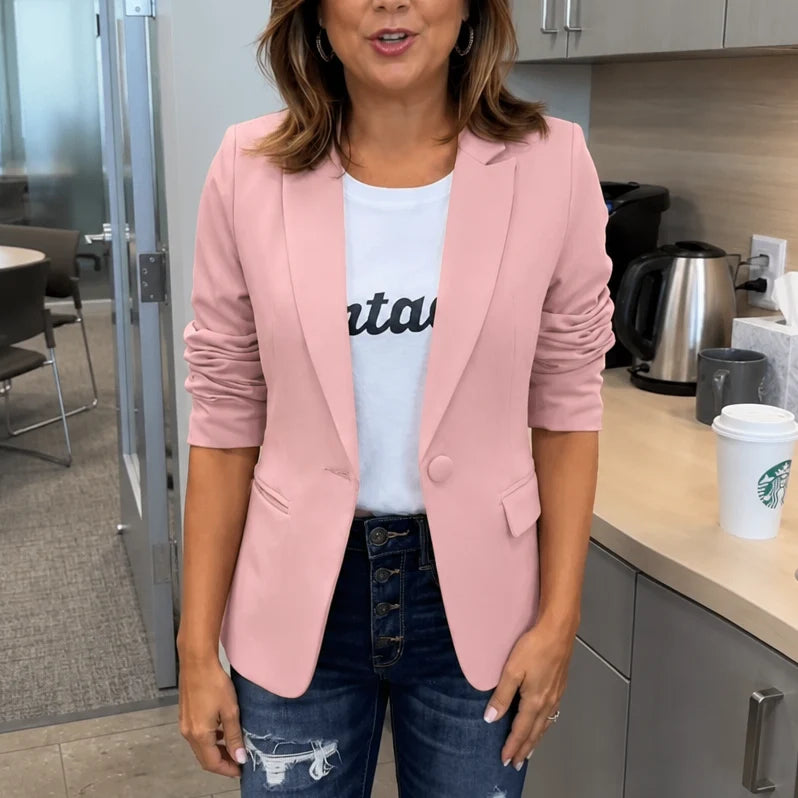 Nicole | Cropped Blazer with Structured Shoulders