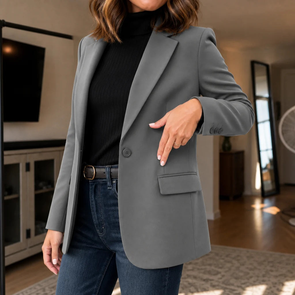 Nicole | Cropped Blazer with Structured Shoulders