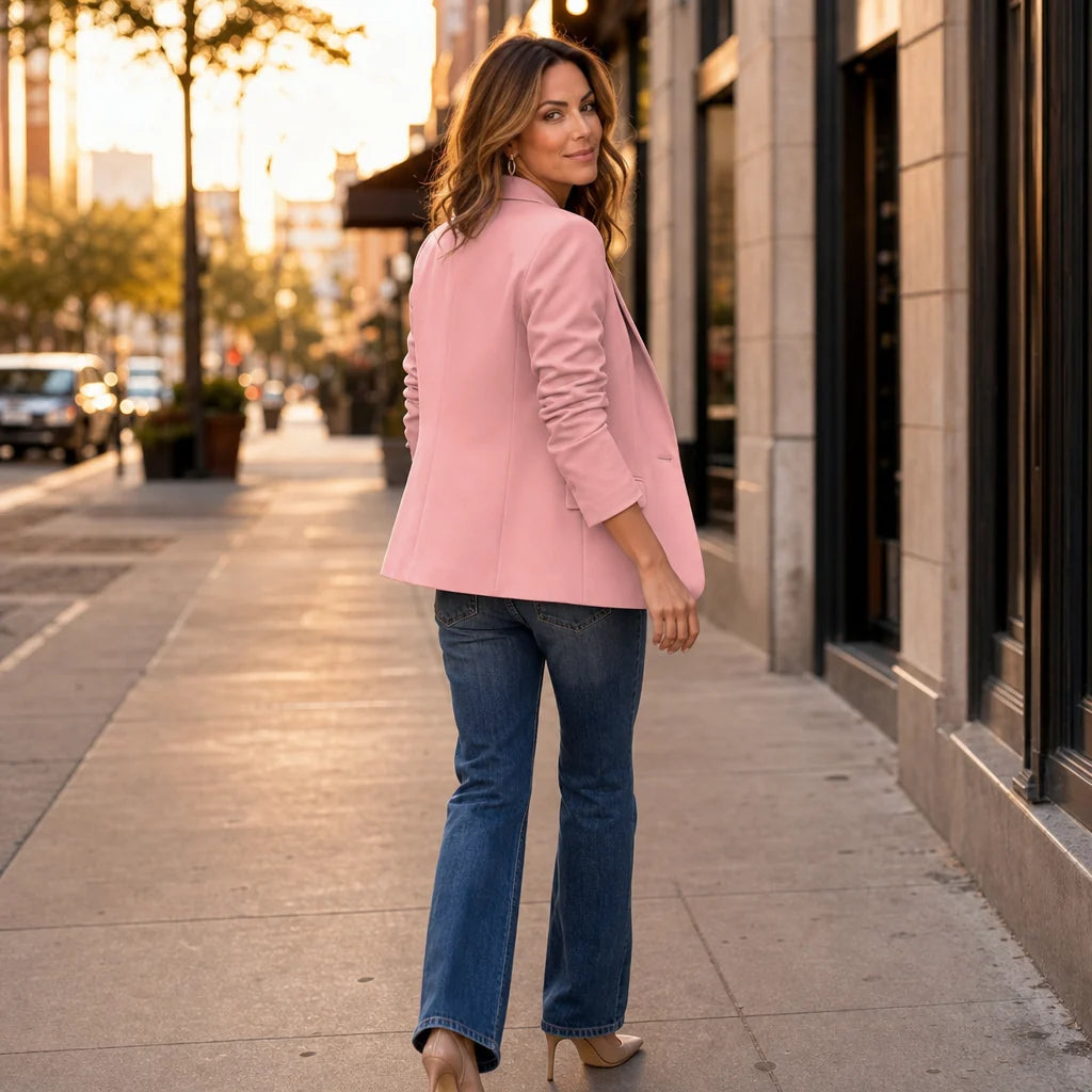 Nicole | Cropped Blazer with Structured Shoulders