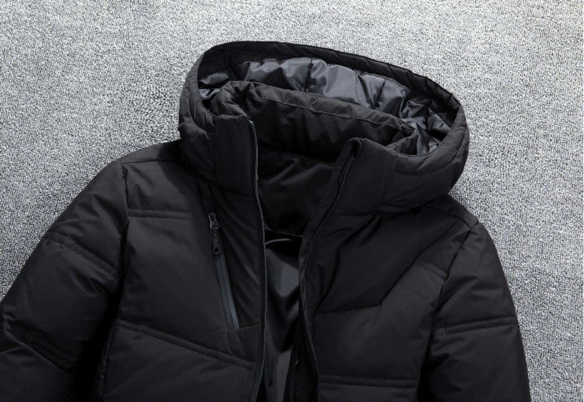 Aaron | Puffer Jacket with Stand Collar and Storm Flap