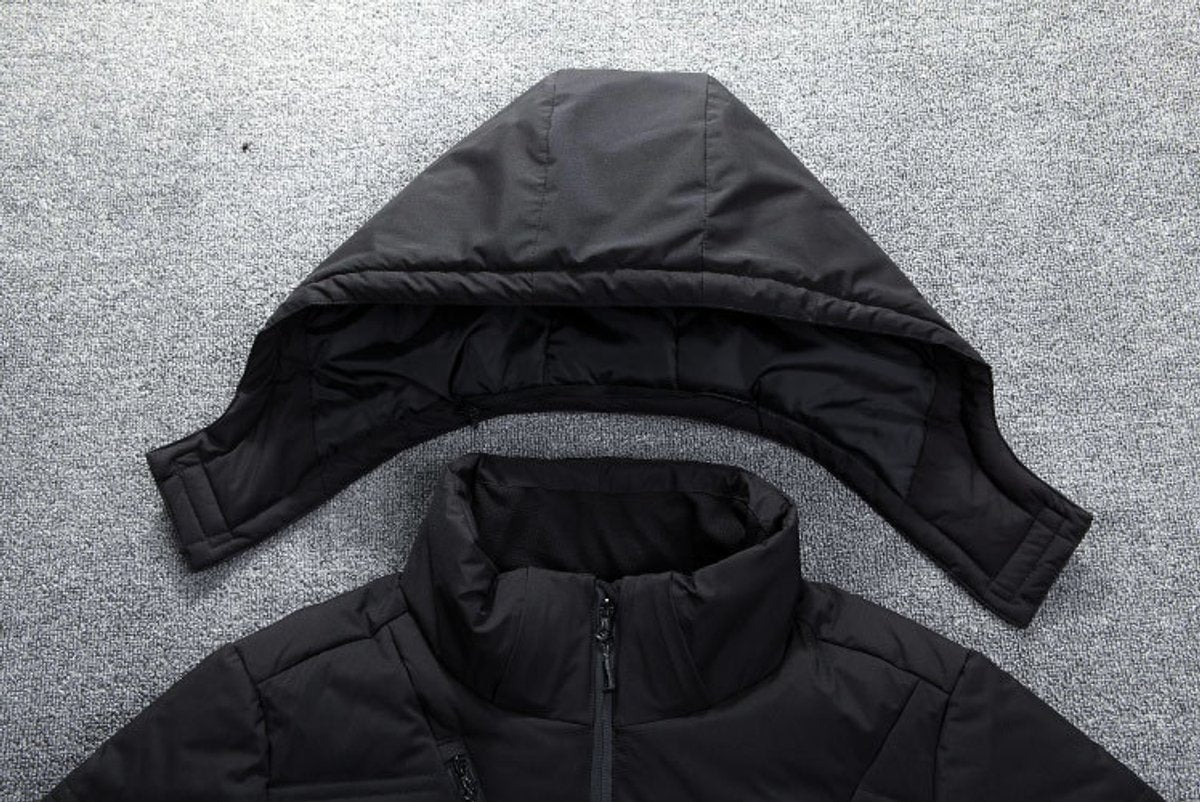 Aaron | Puffer Jacket with Stand Collar and Storm Flap