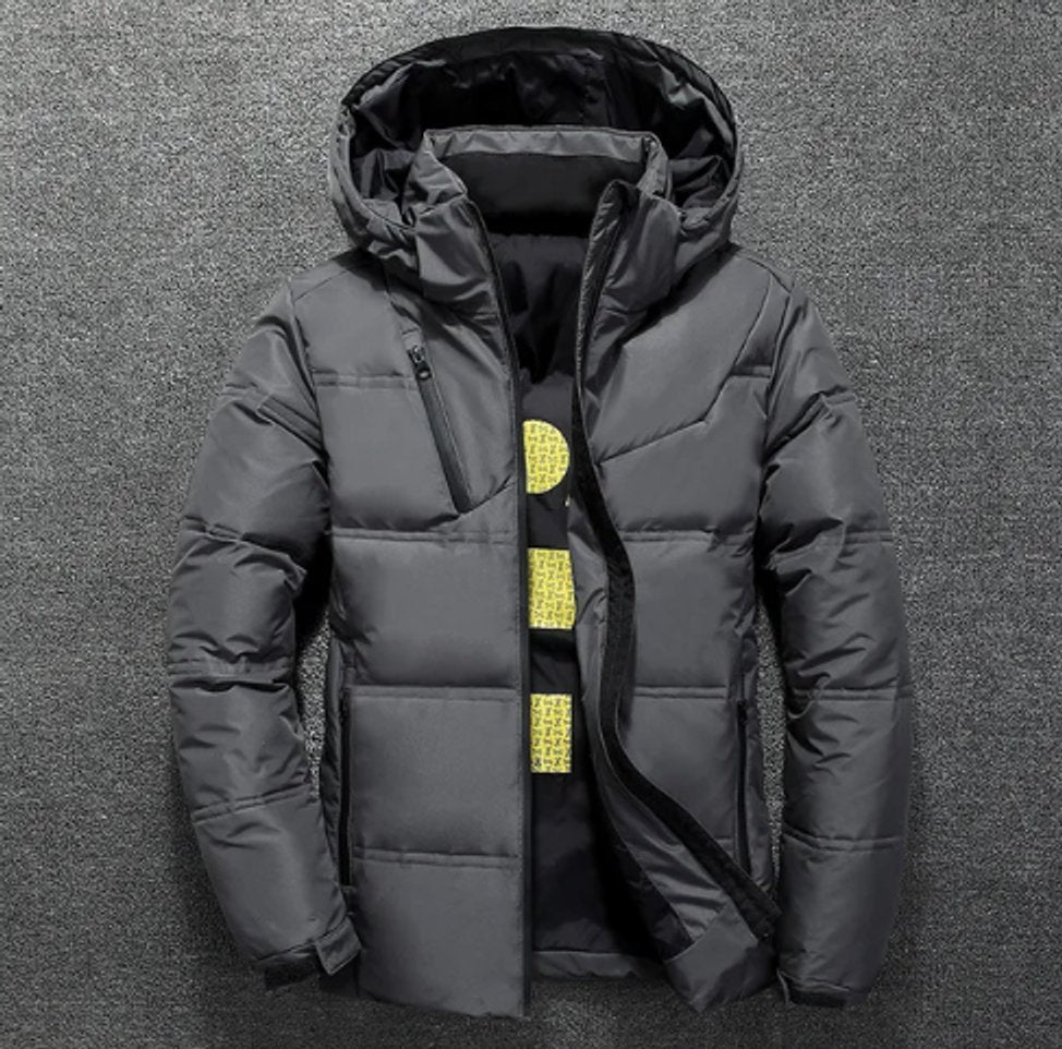 Aaron | Puffer Jacket with Stand Collar and Storm Flap