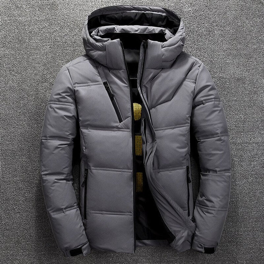 Aaron | Puffer Jacket with Stand Collar and Storm Flap