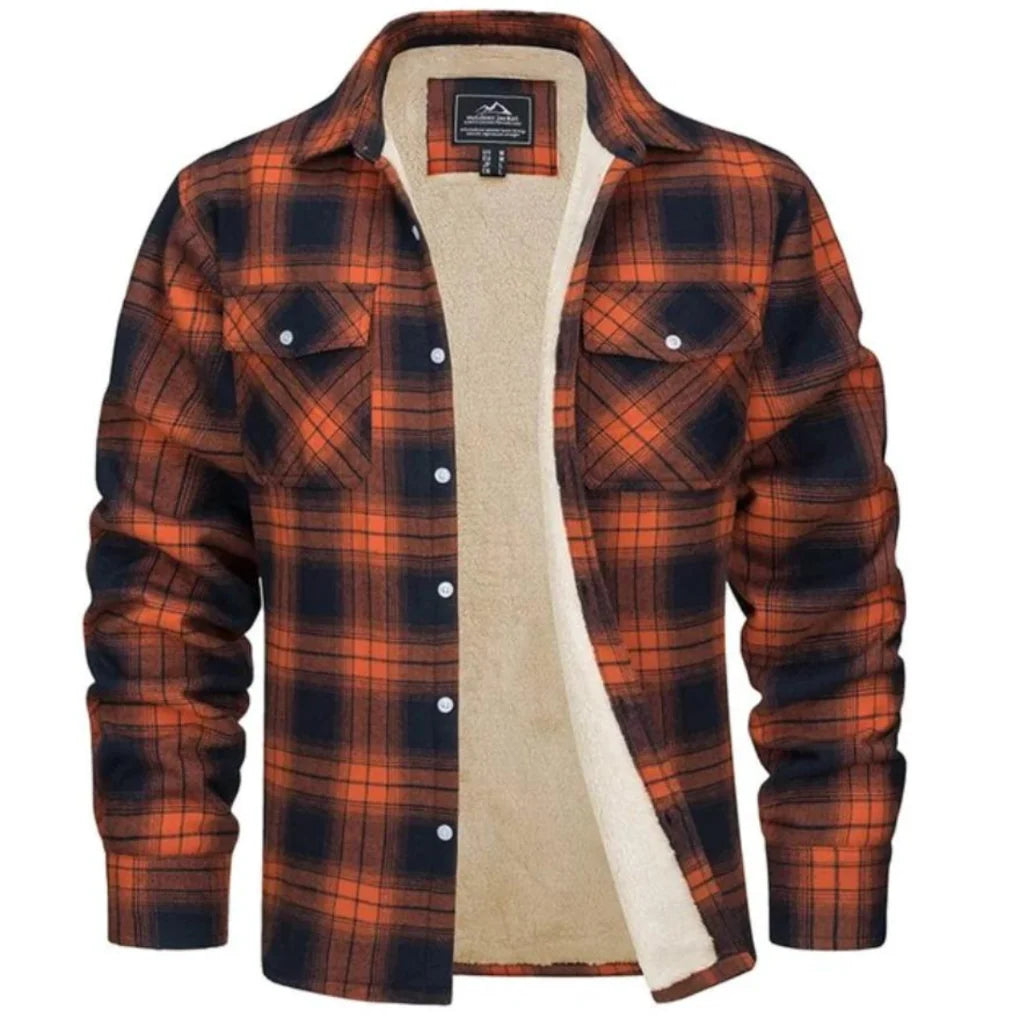Ryan | Plaid Shirt Jacket with Fleece Lining