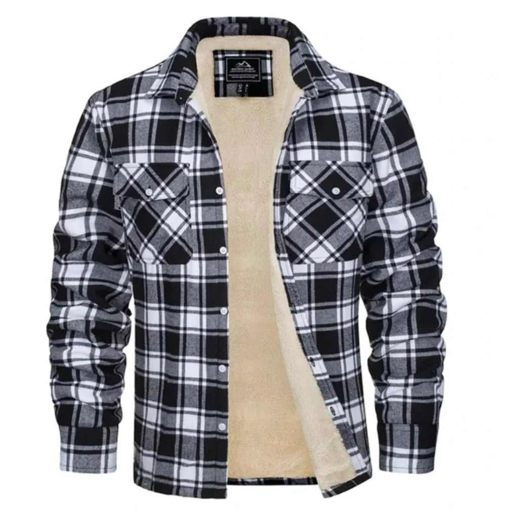 Ryan | Plaid Shirt Jacket with Fleece Lining