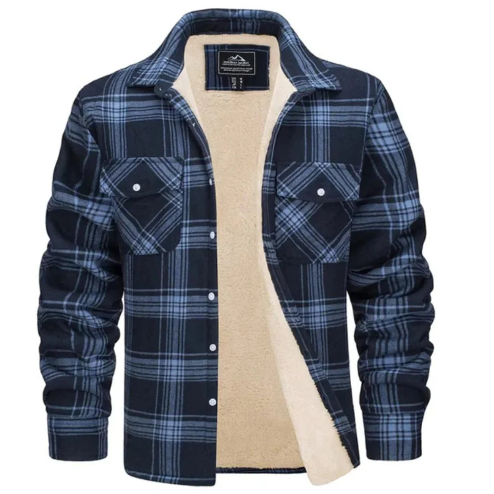 Ryan | Plaid Shirt Jacket with Fleece Lining