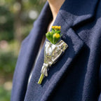 Bridget | Bouquet Brooch with Fresh Flower Holder