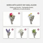Bridget | Bouquet Brooch with Fresh Flower Holder