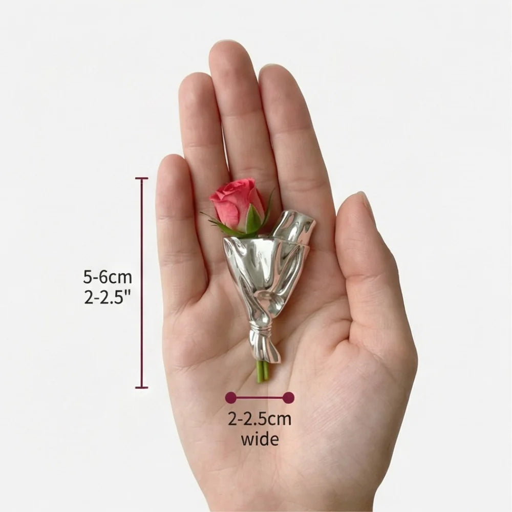 Bridget | Bouquet Brooch with Fresh Flower Holder