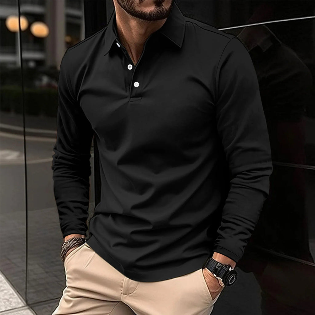 Hayes | Long-Sleeve Polo Shirt, Slim Fit